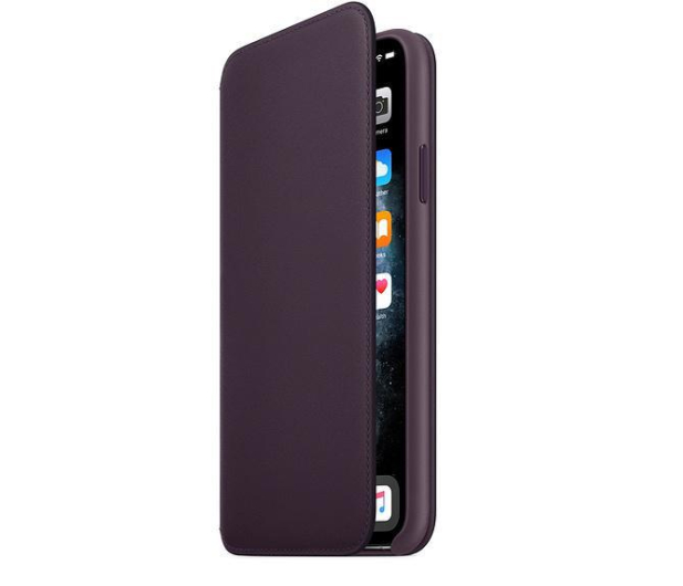 Apple Leather Folio do iPhone 11 Pro Max Aubergine - 514655 - zdjęcie 2
